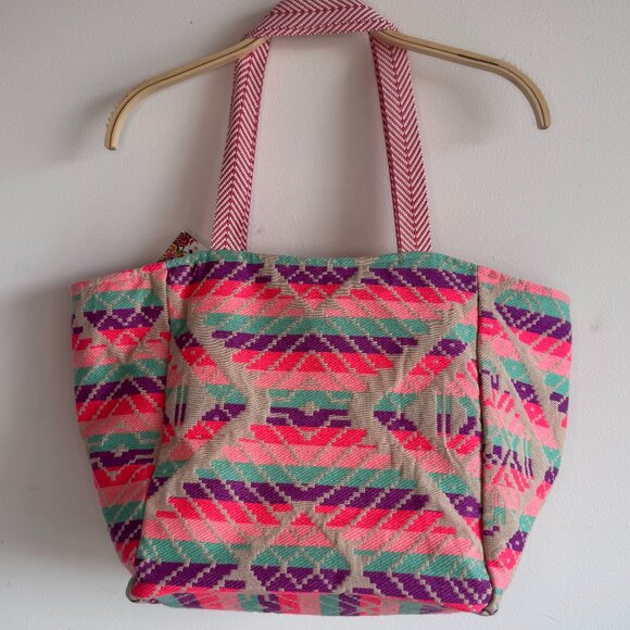 America & Beyond Summer Beaded Embellished Tote Bag - Picture 2 of 10